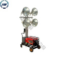 China Mobile led generator light tower portable emergency outdoor lighting tower